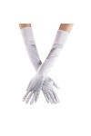 Long Gants de Soirée Femme Années 1920 Gants de Mariée Danse Déguisements Satin Gants Opéra Longueur Coude Sexy Femmes de Mar