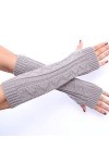 Gants sans doigts Poignet Vêtements Accessoires Gants dhiver Gants en Tricot Doux Chaud Hiver Chaud Unisexe pour Moufles, b,