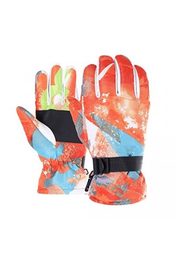 Moufles pour femme - Isolation par temps froid - Gants dhiver pour homme et femme - Gants de ski doux pour patinage à neige 