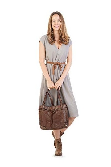 Samantha Look Sac shopping Femme cuir véritable