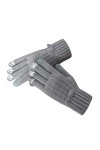 TIFIY Unisexe Extra Chaud Épaissir Gants en Peluche Mignon Hiver Thermique Câble Tricot Moufles à Écran Tactile Gants Pour Fe
