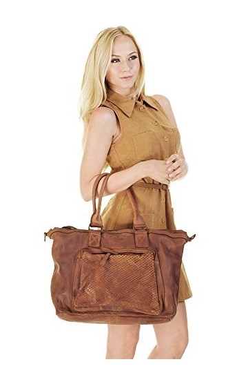 Samantha Look Sac shopping Femme cuir véritable