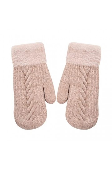 Gants dhiver pour femme et homme - Moufles épaisses thermiques en peluche - Mitaines convertibles - Mitaines et mitaines pou