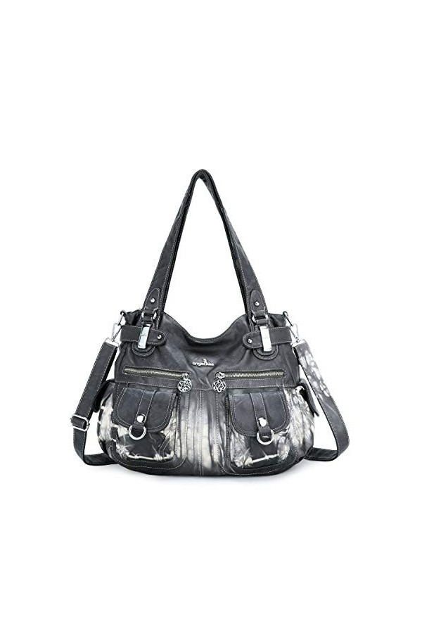 Angelkiss Cuir Sac à Main Désign/Epaule/Bandoulière/Large Capacité 8 Petites Poches Pour Filles/Femmes 5739