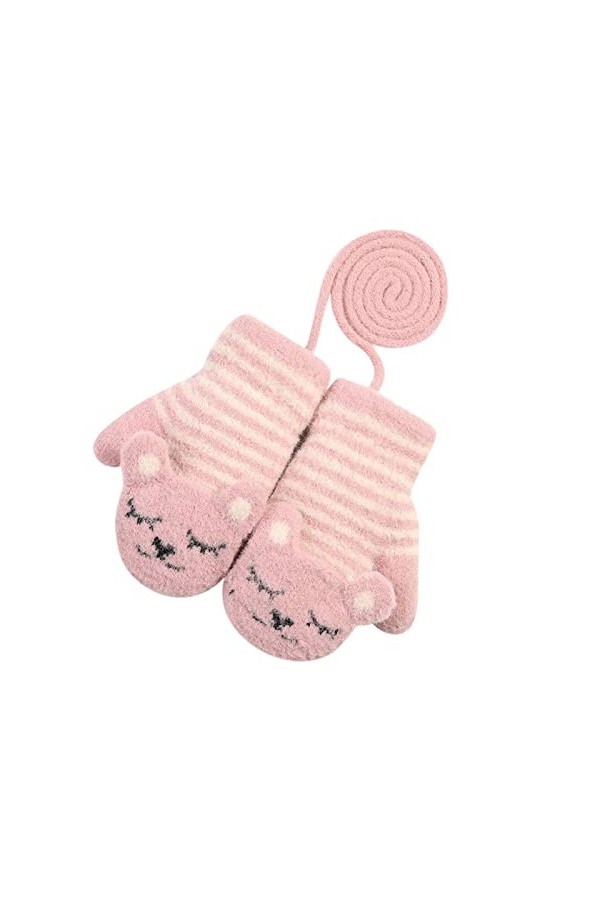 Generisch Costume Femme Manches Longues Moufles Coupe-Vent Bébé Chaud Enfants Gants Rembourrés Doux Gants Gants Gants Soie Fe