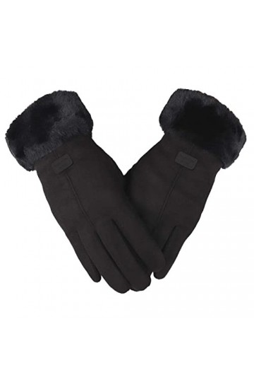 Gants thermiques chauds pour femme - Gants thermiques - Écran tactile - Gants dhiver - Moufles de moto pour homme et femme -