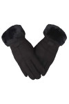 Gants thermiques chauds pour femme - Gants thermiques - Écran tactile - Gants dhiver - Moufles de moto pour homme et femme -