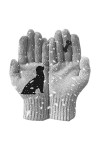 LINGJIONG Gants dhiver pour femme - Gants confortables, épais et chauds pour hommes et femmes - Moufles élastiques et douces