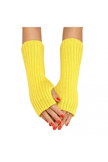NIUREDLTD Gants dhiver en tricot poignet sans doigts tricotés gants tricotés manches pour femmes hiver automne unisexe pour 