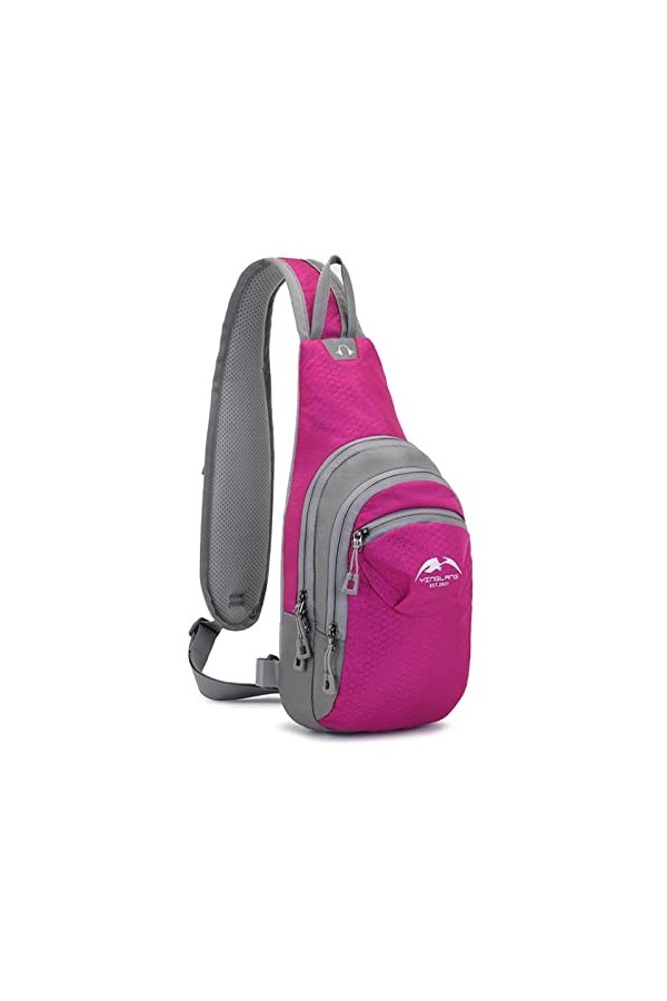 FANDARE Sac Poitrine Sacs de Sport bandoulière Sacs à Dos porté Travers Homme Femme Sacs Bananes de randonnée Sacs bandoulièr