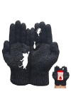 a-r Gants dhiver | Gants tricotés chauds pour femme | Moufles chauffe-mains mignonnes coupe-vent pour sports de plein air