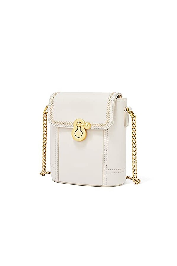 FANDARE Rétro Sac à bandoulière Femme Sac a Main en PU Cuir Sacs Portés épaule Sac à chaîne Sacoche Messenger Téléphone Besac