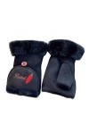 Allbestop Gants Chauds Gants Peluche Femme Fille,Gants Cheminée Mitaines Polaire Moufles Grand Froid Gants Tactile Homme Gant