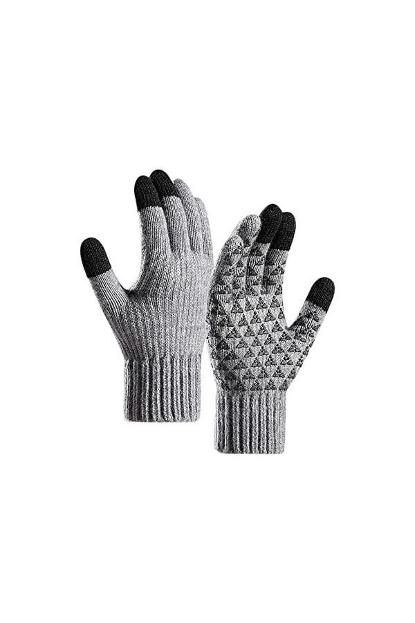 Gants tricotés femmes hiver chauds moufles tricotées automne hiver chaud coupe-vent gants sport vélo pour femme cyclisme gant