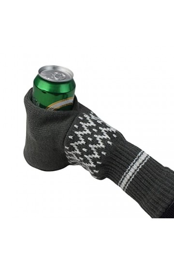 PW TOOLS bière, Gants bière, Porte-Gants Boisson Cousus tricotés, Gants tricotés Chauds dhiver, Gants Extensibles à Doigts c