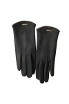 Gants dhiver pour femme - Pour écran tactile - En daim synthétique - Poignets élastiques - Coupe-vent, camel, taille unique
