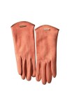 Gants dhiver pour femme - Pour écran tactile - En daim synthétique - Poignets élastiques - Coupe-vent, camel, taille unique