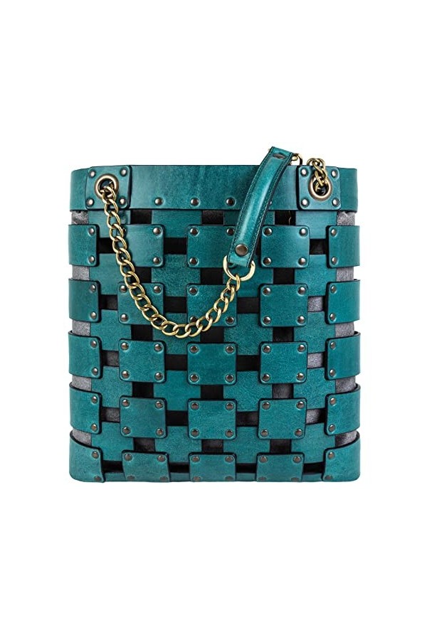 Time Resistance Tote bag en cuir pour femme - Sac à main moderne - Noir