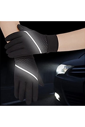 Gants dextérieur chauds en polaire pour adulte avec gants réfléchissants, bande dhiver, gants antidérapants, moufles pour f