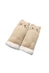 Mizily Gants pour femme - Moufles - Motif dessin animé - Gants chauds - Automne et hiver - Une variété de gants en peluche - 