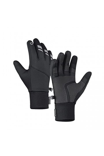 Moufles de sport dhiver en polaire pour femme - Gants chauds - Gants dextérieur résistants au froid - Avec poche