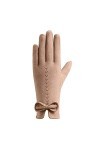 Gants antidérapants pour femme par temps froid, gants chauds tendance pour lextérieur, léquitation, la conduite, un nœud mi