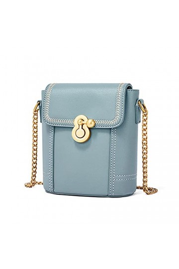 FANDARE Rétro Sac à bandoulière Femme Sac a Main en PU Cuir Sacs Portés épaule Sac à chaîne Sacoche Messenger Téléphone Besac