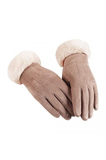 Gants thermiques chauds pour femme Moufles chaudes et épaisses Matériau extensible Activités de plein air Gants dhiver chaud