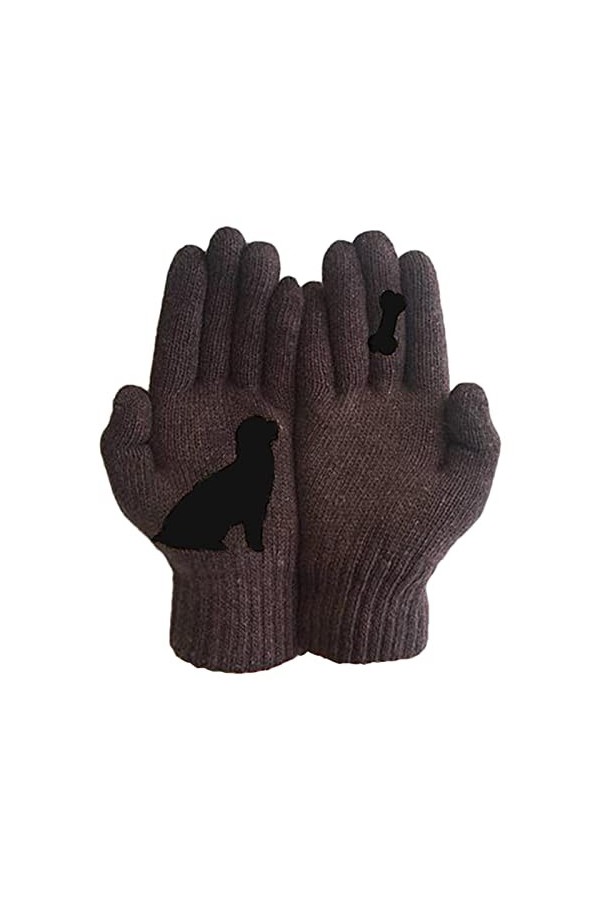 Gants Chauds Tricotés Pour Enfants, En Peluche épaisse à Cinq Doigts