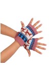 Gants de cyclisme dhiver pour femme et fille - Manches en tricot sans doigts - Garde au chaud - Moufles douces et chaudes