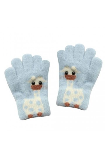 Allbestop Noel gants Thermique Mitaines Moelleuses,Gants Sans Doigts Enfant Gants Cuir Femme Moufles Bebe Gants Noir Deguisem