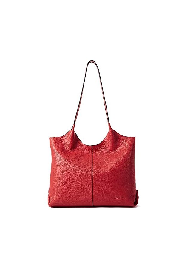 Bostanten Sac à Main Cuir Véritable Femme Sac Bandoulière Sacs portés épaule Grande Sac Tote Sac Cabas Marron