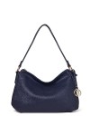 BOSTANTEN Sac à main pour femme - Sac cabas design en cuir - Sac à bandoulière élégant pour femme - Rétro, bleu foncé, Medium