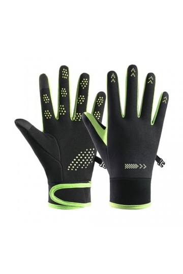 Mitaines dhiver en laine tricotée pour femme - Mitaines chaudes - Pour temps froid, Vert, taille unique