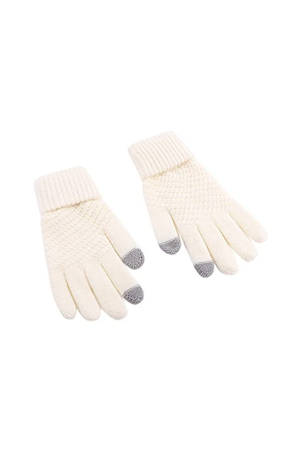 Mitaines mi-doigts Gants Vêtements Accessoires Gants dhiver Manchettes Gants Tricot Extensible Hiver Automne Jambes Chauffe-