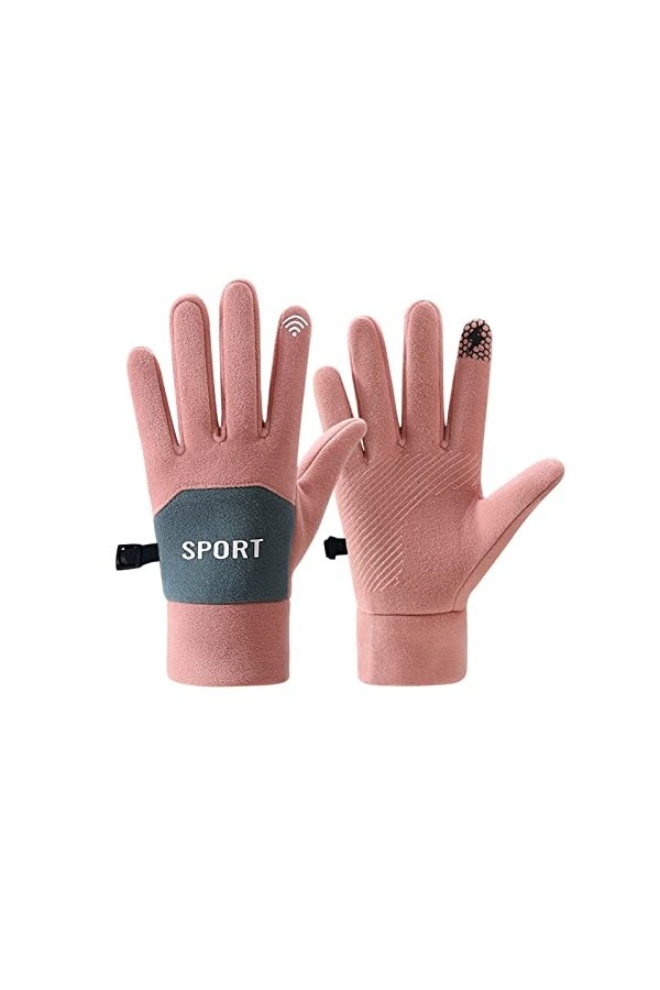 Gants dhiver en polaire épais pour femme - Résistants au froid - Pour la conduite en plein air, léquitation, le sport - Gan