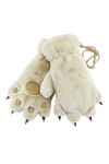 Mitaine en Peluche 1 Paires Gants Chauds dhiver Moufles Demi-Doigt Chaude et Epaisse Gant Patte dours Doux Gants de Ski Cha
