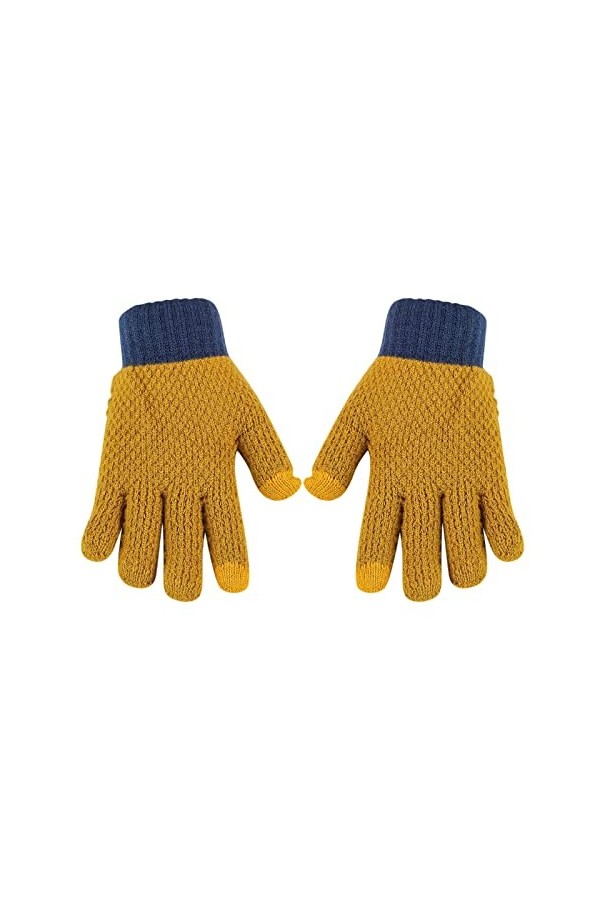 Gants tricotés extensibles pour femmes et hommes, mitaines dhiver pour rester au chaud, gants de golf en plein air Nqb100, d