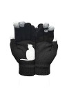Et gants imprimés gants dhiver et dautomne pour femme - Gants chauds en laine pour lextérieur - Moufles pour femme par tem
