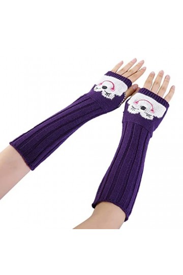 Mitaines dhiver sans doigts Accessoires de vêtements dhiver Gants dhiver tricotés Poignet Hiver Chaud Jambes Chauffe-mains