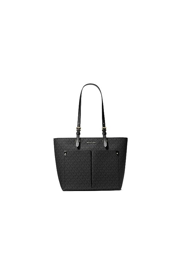 Michael Kors Jet Sest Travel Sac fourre-tout double poche sans cuir Vegan, vanille