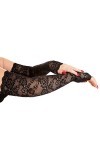 Ro Rox Pamela Mann Dentelle Gants 1920 1940 1950 Maille Transparent