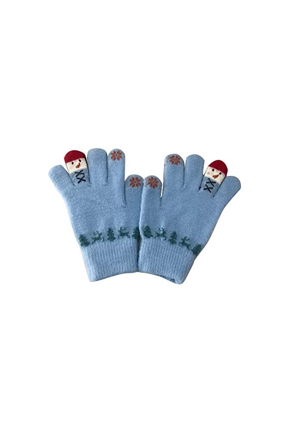 Gants dhiver pour femme - Moufles en tricot - Gants pour femme - Sport - Vélo chaud - Coupe-vent - Chaud - Confortable - Cam