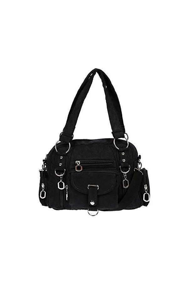 Christian Wippermann , Sac pour femme à porter à lépaule Noir Noir 32 x 20 x 10 cm