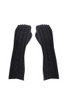 Tricoté Poignet Vêtements Accessoires Gants Tricotés Gants Tricotés Noir Longues Moufles Sans Doigts Femmes Taille Unique, No