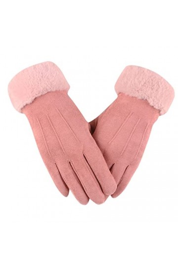 Gants chauds en tricot pour écran tactile - Gants dhiver élastiques pour la conduite - Gants dhiver pour textos froids - Mo