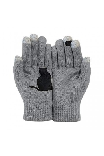 Et gants imprimés gants dhiver et dautomne gants pour femmes chiens chauds en laine pour lextérieur gants moufles pour fem