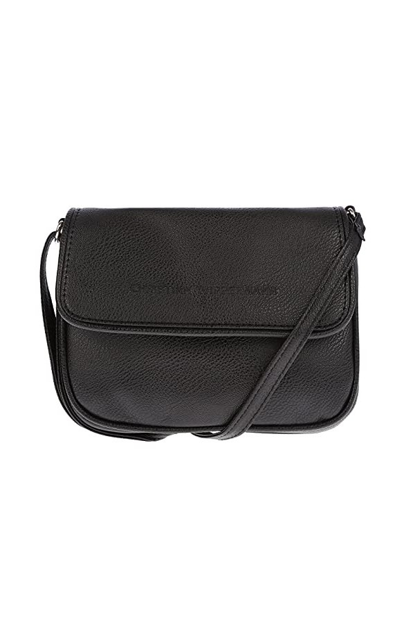Christian Wippermann® Petit sac à main pour femme - 19 x 14 x 3 cm, Noir, 19 x 14 x 3 cm