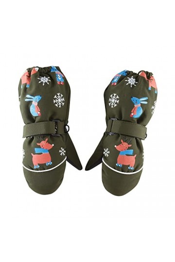 TDEOK Moufles vernies pour femme - Rouge - Gants épais - Gants chauds - Gants déquitation - Pour lhiver - Écran tactile ve