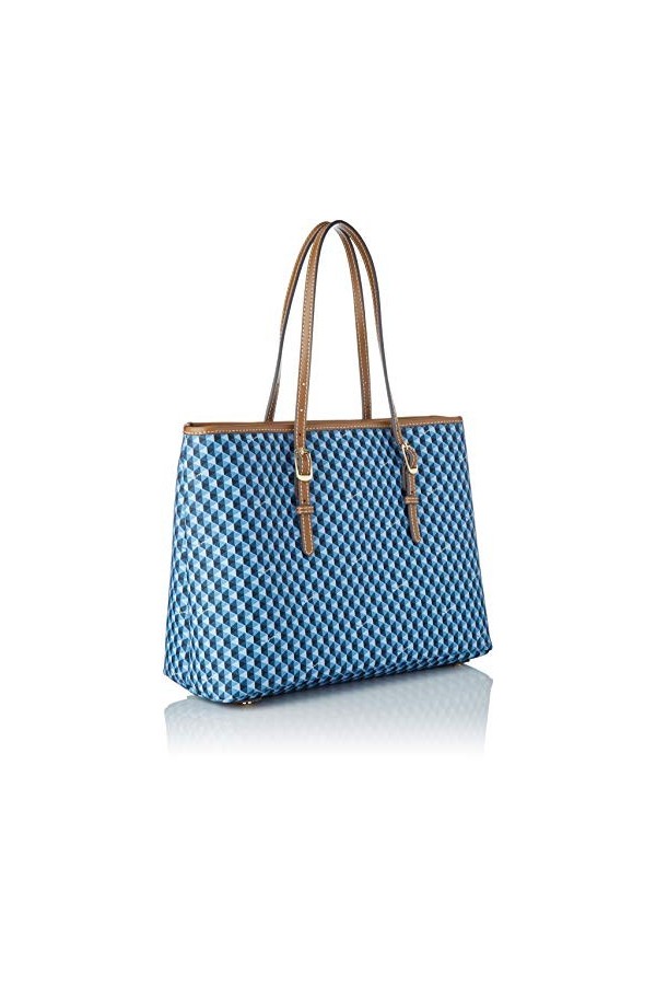 Mac Douglas - Everton Paloma - Sacs portés épaule - Femme - Bleu Diamant Bleu Marron - Taille: M /15x26x35 cm W x H x L 